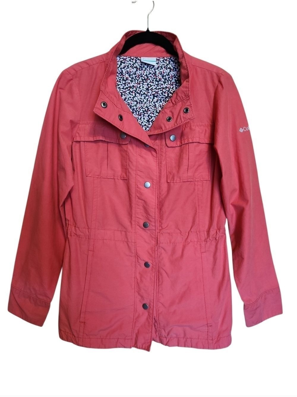 COLUMBIA WOMEN'S LONG SLEEVE LIGHTWEIGHT CORAL UTILITY JACKET SMALL